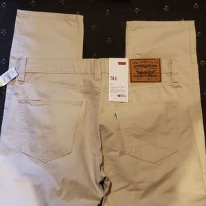 Levis 511 Skinny Twill Mens Straight Pants NEW